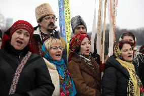 Carollers in Kyiv